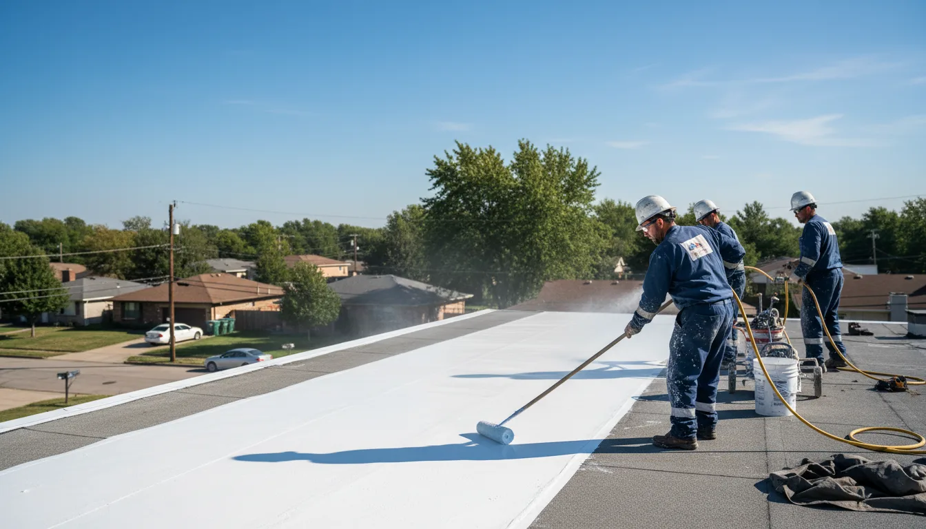 Commercial roof coating in Kent, OH near me